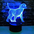 Miniatyrbilde 4 av 5: 3D LED-hundelampe med fargeskiftende bryter, perfekt borddekorasjon