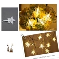 Miniatyrbilde 7 av 8: LED-stjernelys, 10 LED-er, 1,5 m varmt hvitt stjernelys for