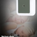 Miniatyrbillede 7 af 8: LED natlys sæt med 2 natlamper bevægelsessensor stikkontakt lampe lys 230V