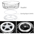 Miniatyrbild 3 av 5: Set med 2 Lazy Susan skivspelare organiser 24 cm och 28 cm