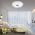 Miniatyrbillede 5 af 6: LED-loftslampe dæmpbar med Bluetooth-højttaler, fjernbetjening