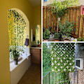 Miniatyrbillede 4 af 7: Kunstig simulation af vedbendblomster Simulation af vedbendblade hængende på