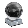 Miniatyrbilde 2 av 8: Sol system krystallkule 80mm solsystem med berøringssensor LED lysbase