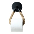 Pikkukuva 5 / 5: WC-paperiteline ilman porausta, vintage WC-paperiteline, mattamusta toile