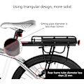 Miniatyrbillede 4 af 5: Bjergcykel bagagebærer, justerbar cykelholder, aluminiumslegering, hurtig