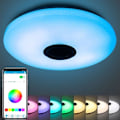 Miniatyrbilde 2 av 6: 28W LED-musikktaklampe RGBW dimbar Bluetooth-høyttaler APP-kontroll