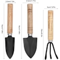 Miniatyrbilde 6 av 7: Hagespade hage- og spaderedskap sett 3 deler