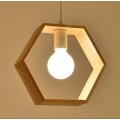 Miniatyrbillede 1 af 5: Industriel træloftlampe med ophængslys, moderne Lumiere-lampe