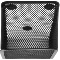 Miniatyrbillede 3 af 5: Magnetisk Penneholder 2 Rum Mesh Rustfrit Stål Rektangulær Penneholder Pakke med 2