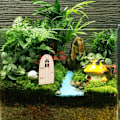 Miniatyrbild 4 av 5: 10 st ofärgade miniatyrformade trädörrar i trä, trä