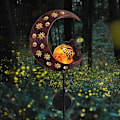 Pikkukuva 5 / 6: TERESA'S Collections Ulkoaurinkovalo 100cm Metallikuu Aurinkovalo LED