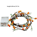 Miniatyrbild 4 av 7: LED-slingljus 20 LED konstgjorda blommor dekorativa