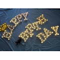 Miniatyrbild 8 av 8: Dekorativ LED-bokstav Marquee-skylt med lampor E A 22 x 18 x 4 cm