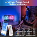 Miniatyrbillede 3 af 5: Smart LED lysbjælke, RGB TV omgivende lampe baggrundsbelysning med baggrundsbelysning