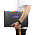 Miniatyrbild 5 av 7: A4-dokumentmapp 24 fack expanderbar mapp stor utrymme expanderbar mapp