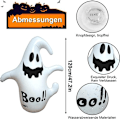 Miniatyrbillede 2 af 7: Halloween Dekoration Oppustelig Spøgelse, 1.2m Halloween Spøgelse Oppustelig Lys