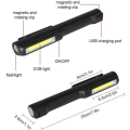 Miniatyrbillede 2 af 5: Værkstedslampe, LED-arbejdslampe, COB-arbejdslampe, genopladelig