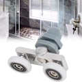 Miniatyrbillede 5 af 5: 4 Pak Dørruller til Brusebad - Holdbare Dobbelte Skydedørs Glas Hjul (23mm)