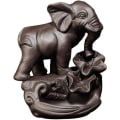 Miniatyrbillede 2 af 7: YYW Elefant Røgelseholder med 20 stk. Tilbageflow Røgelsekegler, Asien