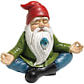 Miniatyrbilde 1 av 5: Design hagedverg zen statue, bart skjuler fugl sittende dverg