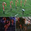 Miniatyrbillede 4 af 8: Solcelledrevne LED-haveplugter i slikkepind-design, sæt med 5 (LED-slikkepinde)