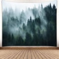Miniatyrbild 1 av 5: Tapestry Forest Green, Dimmig Väggduk Forest för Sovrum, Tapestries