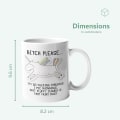 Miniatyrbillede 3 af 3: Bitch Please, jeg er så fantastisk enhjørning keramisk krus Nyhedskontor Fødselsdag Jul Kaffe Gave Tekop Gave
