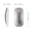 Miniatyrbillede 2 af 7: Bluetooth-mus til bærbar computer/iPad/iPhone/Mac (iOS 13.1.2 og nyere) - space silver
