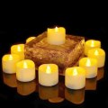 Pikkukuva 3 / 7: LED-tealights, liekittömät kynttilät ajastimella [12 kpl, lämmin valkoinen]