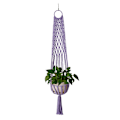 Miniatyrbilde 5 av 5: Håndvevd bomullstauplanter Hengekurv Purple Length 1 m