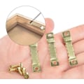 Miniatyrbillede 3 af 7: 100 stk. Billedophæng Tie Frame Hanger Billedkroge lavet af stærkt og holdbart