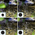 Miniatyrbilde 7 av 7: Solcelledrevet dam pumpe solfontene vannfunksjon dekorativ fontene fontene