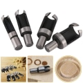Miniatyrbillede 6 af 8: 8 stk. End Cap Cutter Træskæringsværktøj Træprop Bits Træprop Cutter