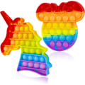 Miniatyrbilde 1 av 5: Pakker med Pop Bubble Push Fidget, Popits Poppit Popper Poppit