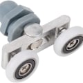 Miniatyrbillede 2 af 5: 4 Pak Dørruller til Brusebad - Holdbare Dobbelte Skydedørs Glas Hjul (23mm)