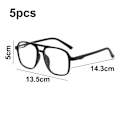 Miniatyrbillede 2 af 5: Magnetisk 5 stk. Polariseret Clip-on Solbriller Plast Stel