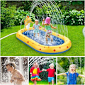 Miniatyrbillede 6 af 7: Oppustelig pool til børn og hunde med sprinkler og vandsprøjt