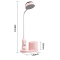 Miniatyrbillede 2 af 5: Skrivebordslampe til børn, skrivebordslampe med penneholder, automatisk farveskift