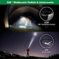 Miniatyrbilde 4 av 5: OTFLP LED hodelykt, oppladbar IPX4 vanntett, lett hodelykt