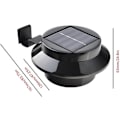 Miniatyrbilde 3 av 7: Pakke med 6 solcelledrevne LED-lys for takrenne, gjerde, tak,
