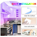 Miniatyrbillede 7 af 8: LED-strimmel sæt RGB-strimmel kit, smart RGB LED-strimmel lysstrimmel fungerer med