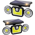 Miniatyrbilde 1 av 5: Solcellelamper for utendørs bruk med bevegelsessensor, IP65 vanntett, 3 moduser
