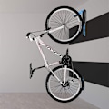 Miniatyrbillede 3 af 8: Vægmonteret cykelholder, cykelstativ pladsbesparende sort/blå