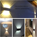 Pikkukuva 4 / 5: LED-seinävalaisimet sisätiloihin - 8 W moderni vedenpitävä seinävalaisin seinävalaisin