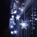 Miniatyrbilde 5 av 7: LED snøfnugg julelys, gardinlys julelys
