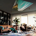 Miniatyrbilde 3 av 11: 4k HD Projektor HY300 Android 11 Bærbar Utendørs Hjemmekino Projektor Dual Wifi6 200 Bt5.0 1080p 1280*720p