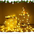 Miniatyrbillede 4 af 7: Snefnuggljósakeðja, 6M 40 LED rafknúin ljósakeðja,