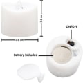 Pikkukuva 7 / 7: LED-tealights, liekittömät kynttilät ajastimella [12 kpl, lämmin valkoinen]