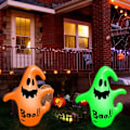 Miniatyrbillede 7 af 7: Halloween Dekoration Oppustelig Spøgelse, 1.2m Halloween Spøgelse Oppustelig Lys