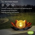 Miniatyrbilde 4 av 7: Hagesollampe Dekorasjon Sol Lotus LED Sol Lotus Lampe Lotus Sol